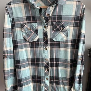 Blue/Pink flannel